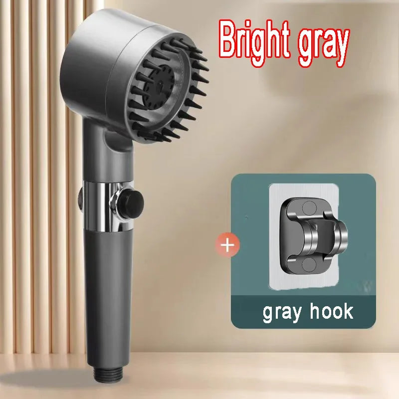 Shower Rain Head 4 Modes Shower Head High Pressure Portable Shower Filter Rainfall Faucet Tap Bathroom Faucet Home Bathroom Set