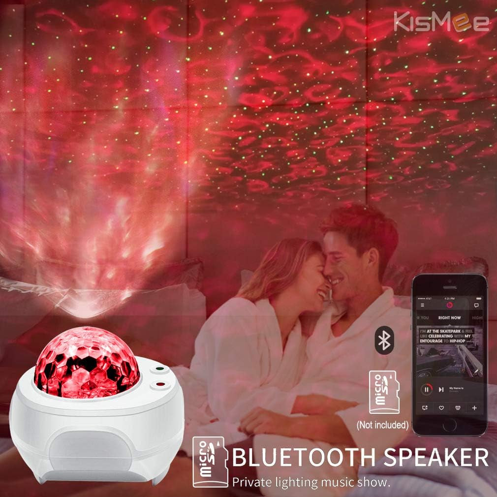 Nebula Galaxy Projector Black Hole Star Light Projector Psychedelic Swirling Room Decor Compact Size for Placement,Smart Skylight with Bluetooth Music Speaker, App&Remote Control(White)…