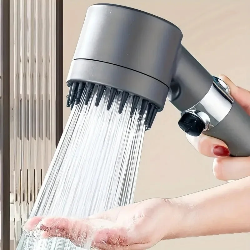 Shower Rain Head 4 Modes Shower Head High Pressure Portable Shower Filter Rainfall Faucet Tap Bathroom Faucet Home Bathroom Set