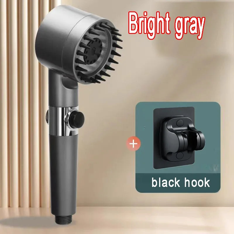 Shower Rain Head 4 Modes Shower Head High Pressure Portable Shower Filter Rainfall Faucet Tap Bathroom Faucet Home Bathroom Set